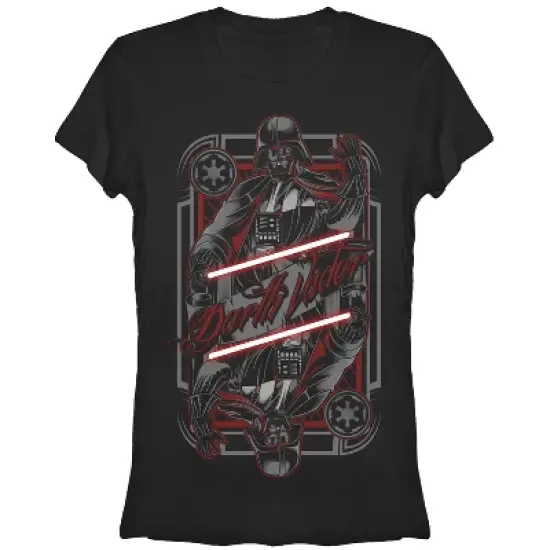 Junior's Star Wars Darth Vader Lightsaber Duo T-Shirt image {2}