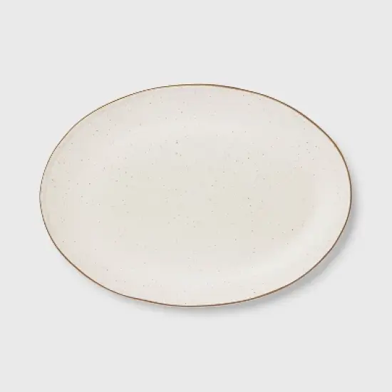 Small Ceramic Serving Platter Ivory - Threshold&trade; image {2}