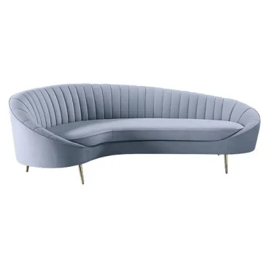 103" Ballard Sofa Light Gray Velvet - Acme Furniture image {2}