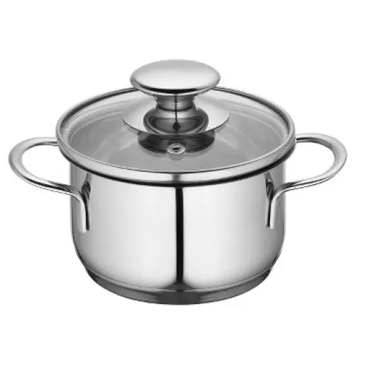 Kuchenprofi Mini Stockpot w/ Glass Lid, 0.7 qt., 4.75-Inch Diameter image {3}