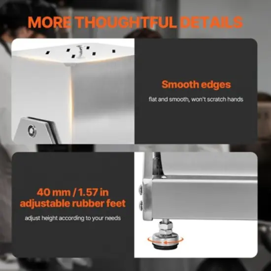 VEVOR Manual Meat Mixer, 60L Tilt Tank Meat Processing Equipment(Mixing Max 60LBS for Meat),Stainless Steel Meat Mixer, Sausage Mixer Machine,Silver image {6}