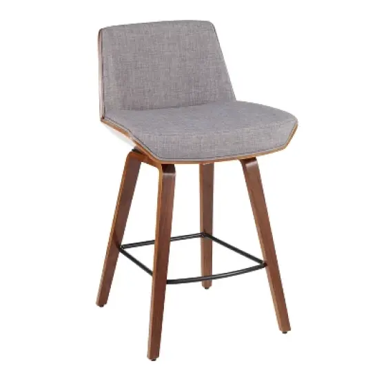 Corazza Mid-Century Modern Counter Height Barstool - LumiSource image {9}