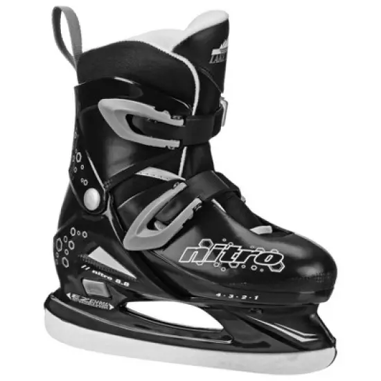 Lake Placid Nitro Adjustable Ice Skate - Black image {5}