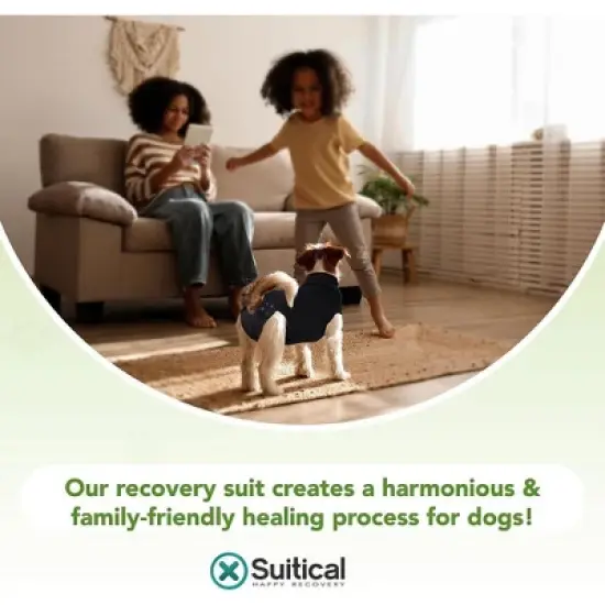 Suitical Recovery Suit for Dogs with Click Up System - Black image {7}