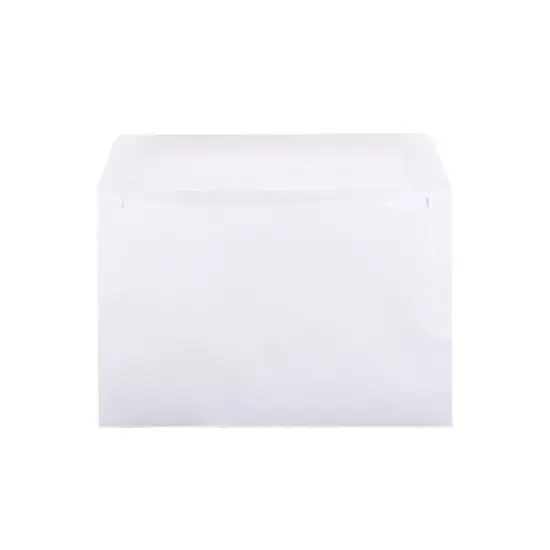 JAM Paper Booklet Commercial Envelopes 6" x 9" White 25/Pack (4238) image {1}