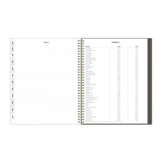 The Everygirl X Day Designer 2024-25 Weekly/Monthly Planner 11"x8.5" Wirebound Frosted Cover Senegal Tan: Adult Stationery, Tabs image {16}