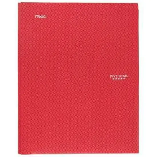 Five Star 2 Pocket Plastic Folder with Prongs (Colors May Vary): Stationery, Multicolor, 25 Sheet Capacity, Internal Pockets image {6}