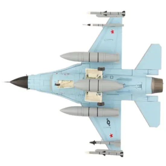 General Dynamics F-16C Fighting Falcon "Shark" Fighter Aircraft "Air Power Series" 1/72 Diecast Model by Hobby Master image {4}