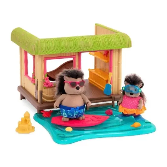 Li'l Woodzeez Miniature Playset with Accessories 15pc - Tiki Hut image {1}