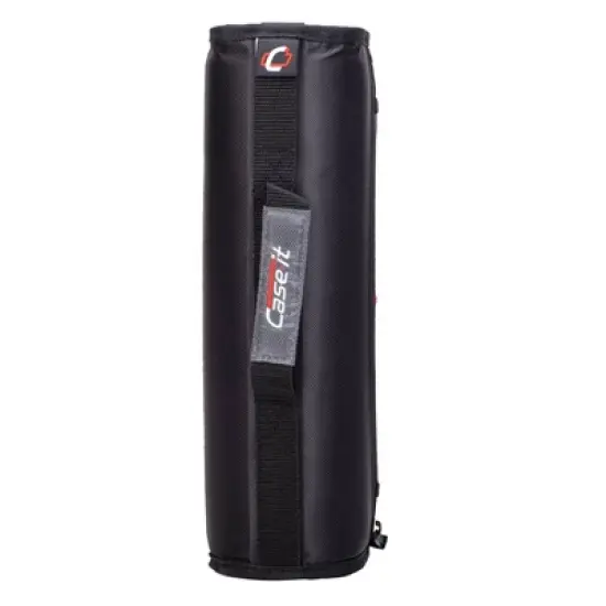 Case-it 3" Nylon Round Ring Zip Binder with Internal/External Pockets Black: Zipper Binder, 575 Sheet Capacity, 8 Pockets image {1}