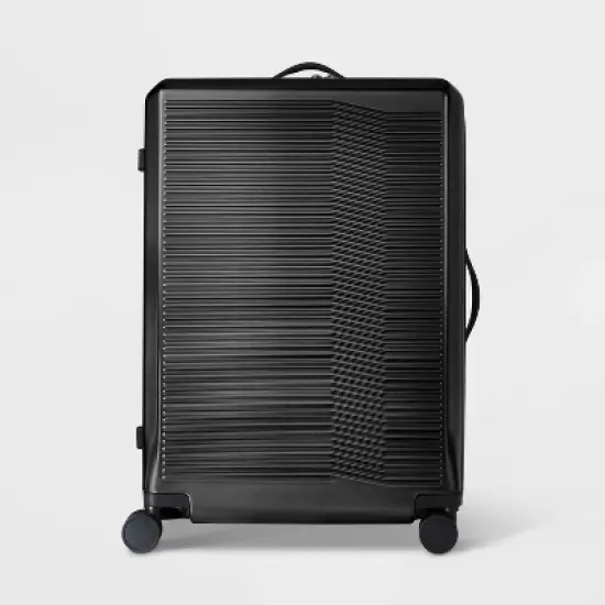 Signature Hardside Large Checked Spinner Suitcase - Open Story&trade; image {9}