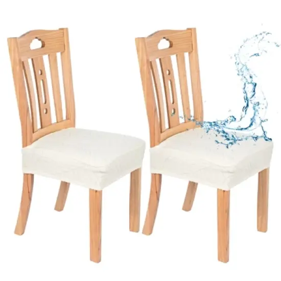 Unique Bargains Polyester Spandex Waterproof Durable Dining Chair Slipcovers image {6}