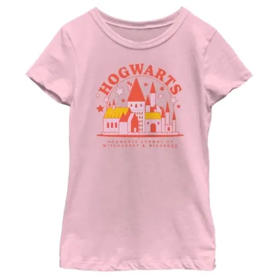 Girl's Harry Potter Cute Starry Hogwarts T-Shirt image {3}