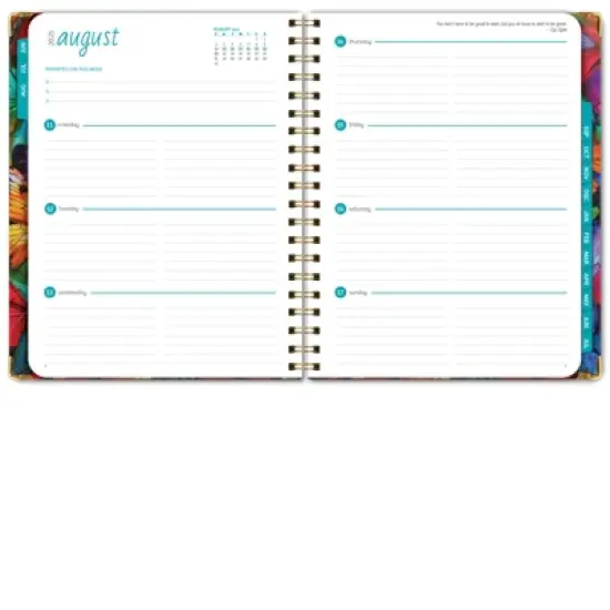 Global Printed Products Hardcover AY 2025-2026 Fashion Planner - 8.5"x11" (Colorful Butterflies) image {3}