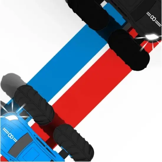 Sharper Image RC Race Car Flip Stunt Rally Vehicle - Blue image {3}