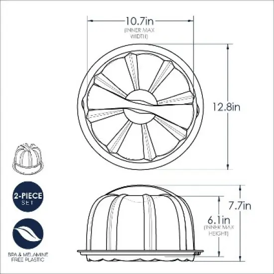 Nordic Ware Blue Translucent Bundt Keeper image {3}