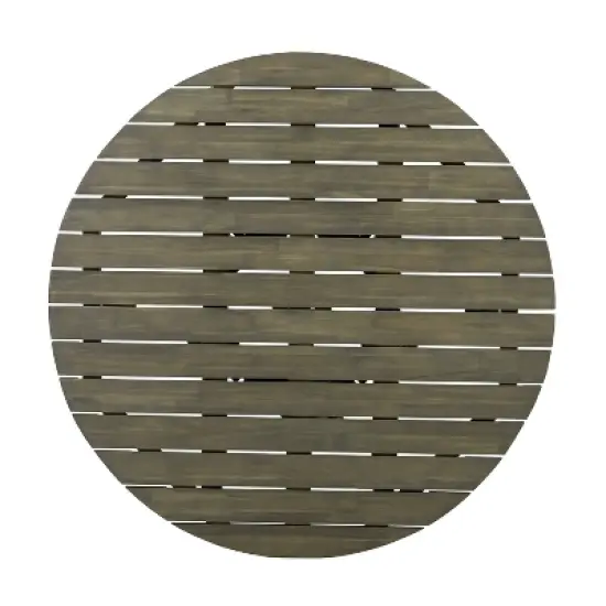 Christopher Knight Home Henri Rustic Patio Acacia Wood Round Dining Table image {5}