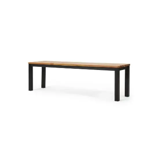 Dexmalle Industrial Patio Garden Bench image {7}