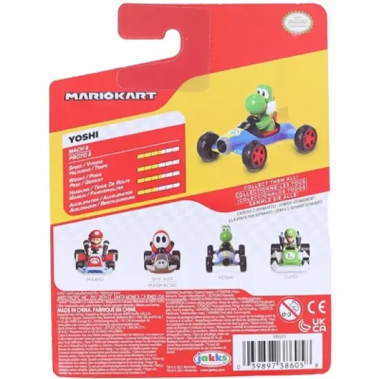Jakks Pacific Super Mario Kart Racers Wave 5 | Yoshi image {1}