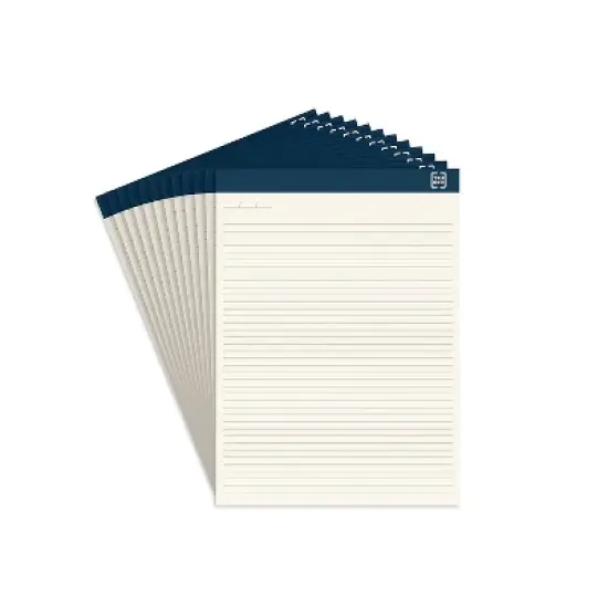 TRU RED Notepads 8.5" x 11.75" Wide Ruled Ivory 50 Sheets/Pad TR58194 image {8}