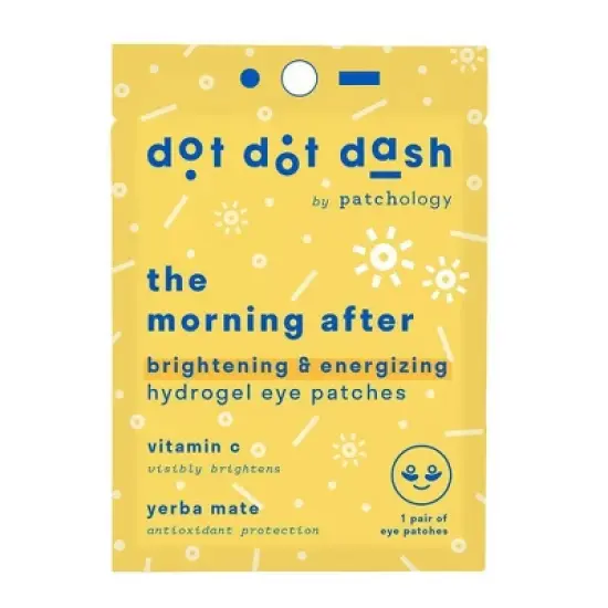 Dot Dot Dash The Morning After Brightening & Energizing Hydrogel Eye Patches - 0.45oz image {4}