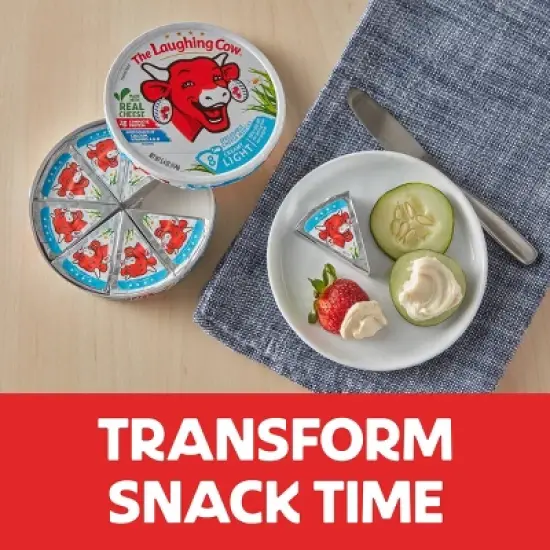 The Laughing Cow Spreadable Light Swiss Cheese Wedges - 5.4oz/8ct image {6}