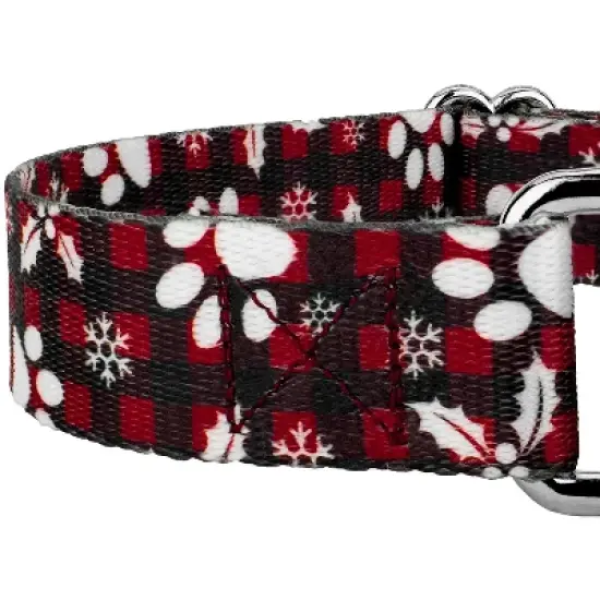 Country Brook Petz Christmas Plaid Martingale Dog Collar image {3}