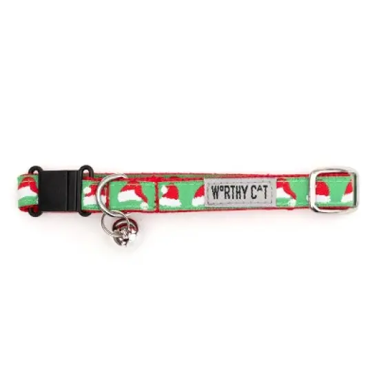 The Worthy Dog Santa Hats Breakaway Adjustable Cat Collar image {2}