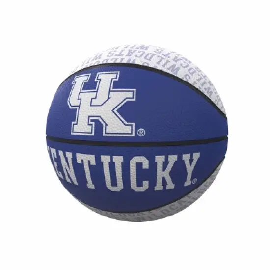 NCAA Kentucky Wildcats Repeating Logo Mini-Size Rubber Basketball image {1}