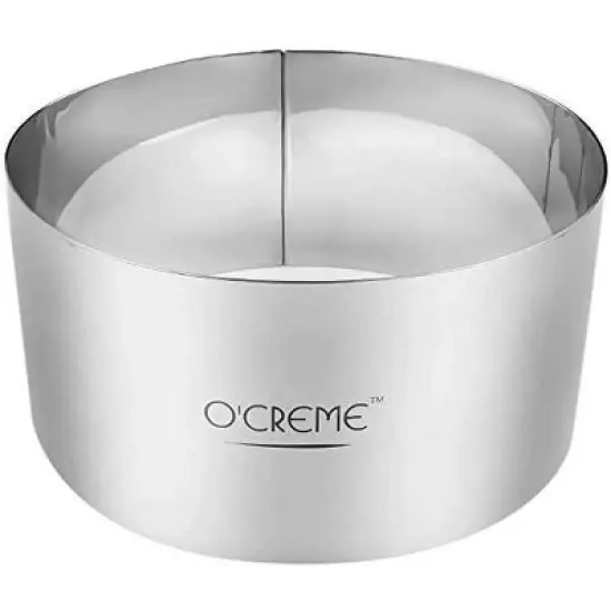 O'Creme Round Cake Ring Stainless Steel image {6}