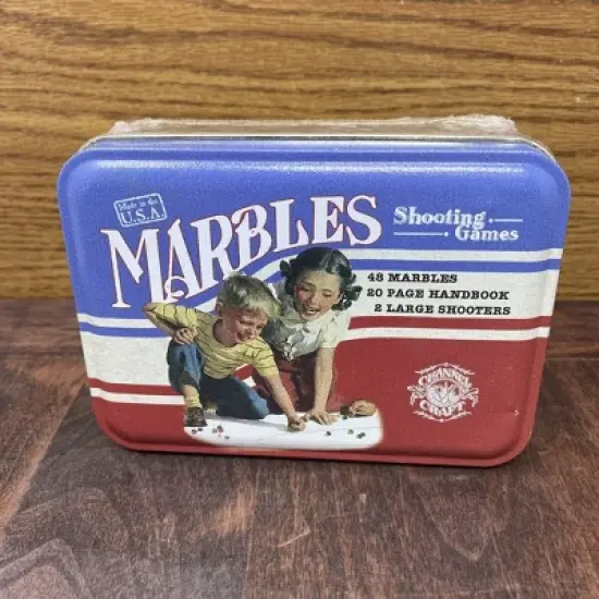 Channel Craft Old-Fashioned Shooting Marble Game in Classic Tin image {2}