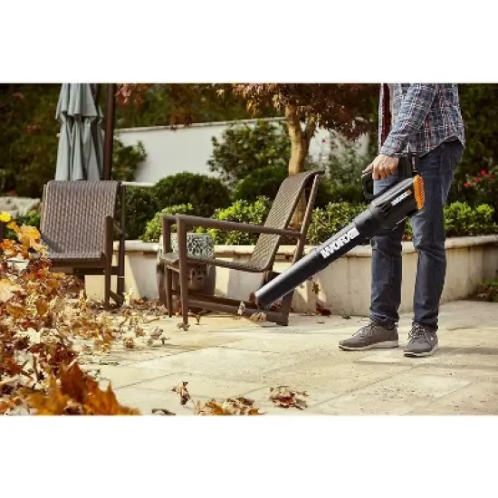 Worx WG547.1 Turbine Two Speed Cordless Leaf Blower image {3}