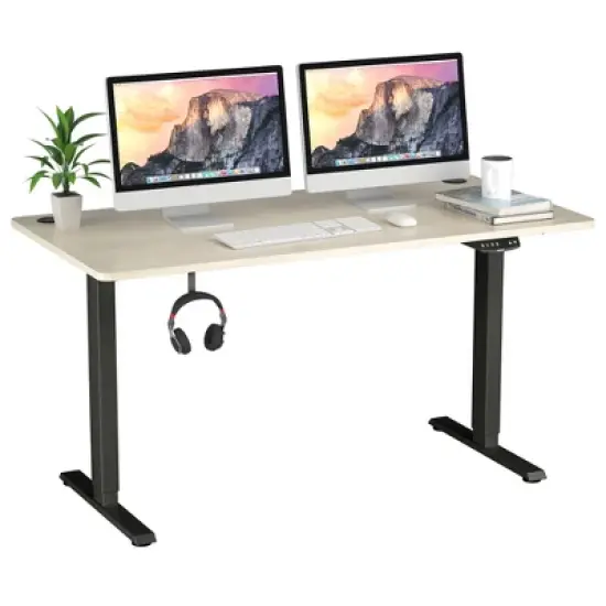 Costway Office Electric Adjustable Standing up Desk Dual Motor w/ Controller image {10}