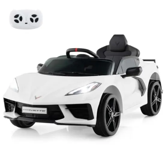 Costway 12V Electric Kids Ride On Car with Remote Control Wireless Connection Lights Orange/Pink/Red/White image {13}