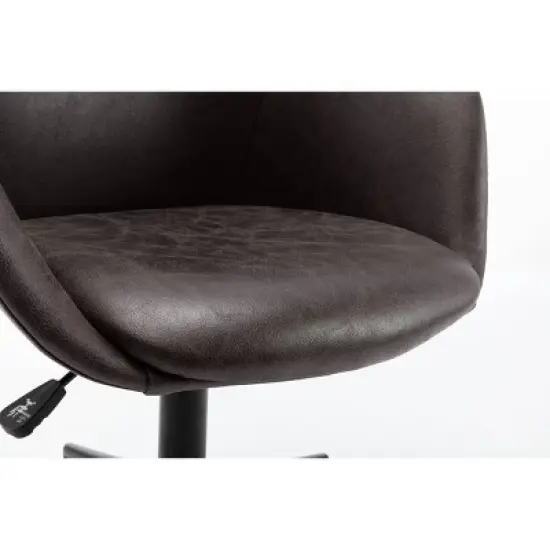 Modern Curved Back Barrel Office Chair - WOVENBYRD image {4}