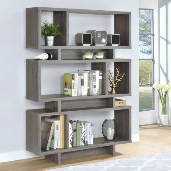 Reid 3 Shelf Bookcase - Coaster image {3}