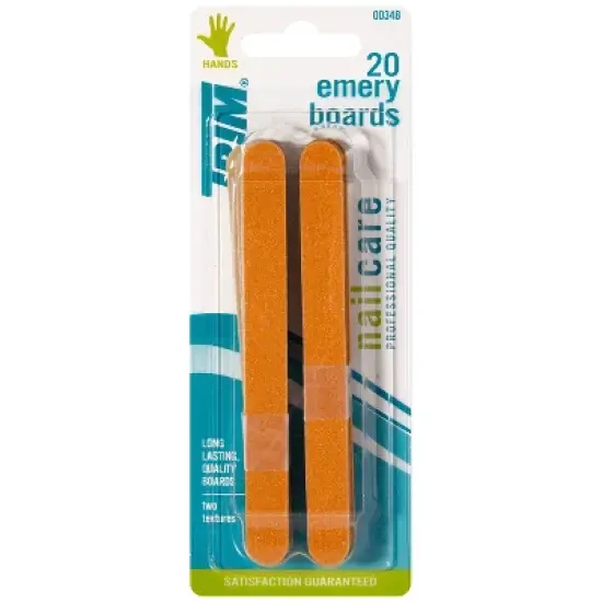 Trim Emery Boards Nail File - 20ct image {3}