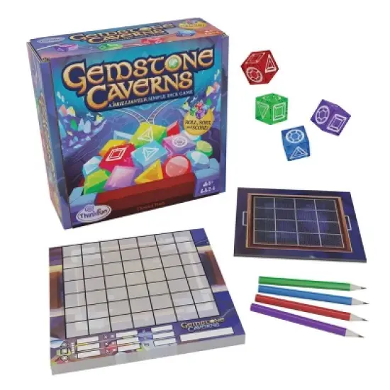 Ravensburger ThinkFun Gemstone Caverns Dice Board Game: Creative Thinking, 2-4 Players, 30-45 Minutes Play image {3}