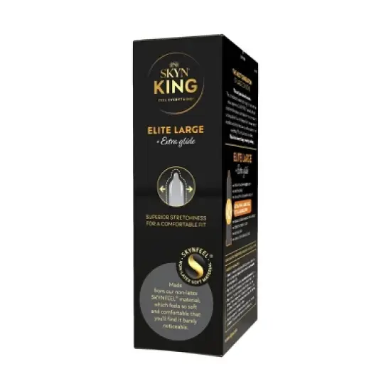 SKYN King Elite Large Extra Glide Non-Latex Condoms - 10ct image {11}