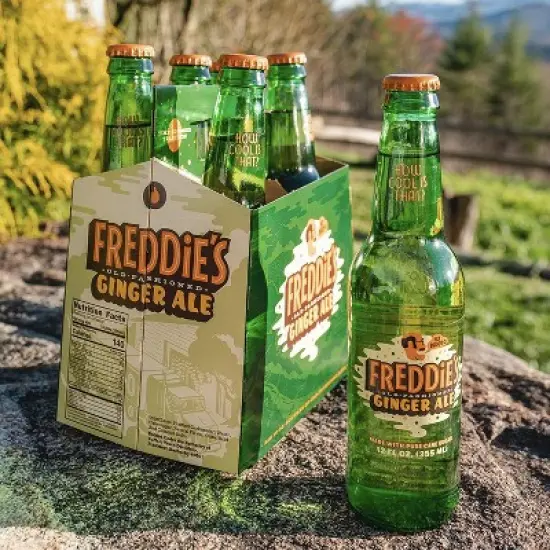 Freddie&rsquo;s Old Fashioned Soda - Ginger Ale 12oz Bottles - 24 Pack - Bright Invigorating Sparkling Flavor image {2}