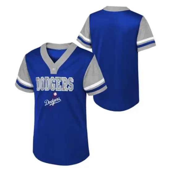 MLB Los Angeles Dodgers Girls' Henley Team Jersey image {3}