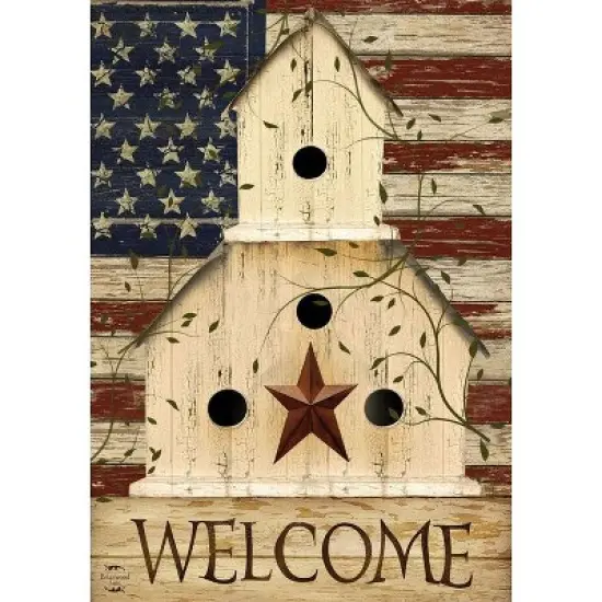 Briarwood Lane Everyday Garden Flag 12x18 For Outdoor Americana Welcome Patriotic Garden Flag Flags For Outside image {2}