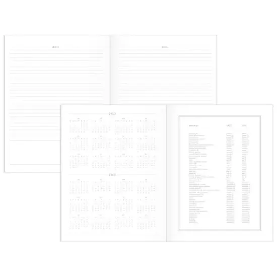 Sugar Paper Essentials 2025 Monthly Planner 8.5"x11" Black and White Dots: Adult Non-Toxic Acid-Free Paper Calendar image {1}