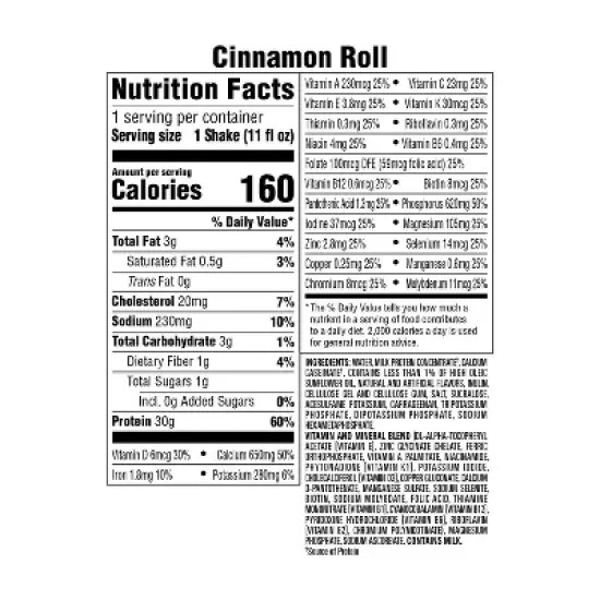 Premier Protein Nutritional Shake - Cinnamon Roll image {4}