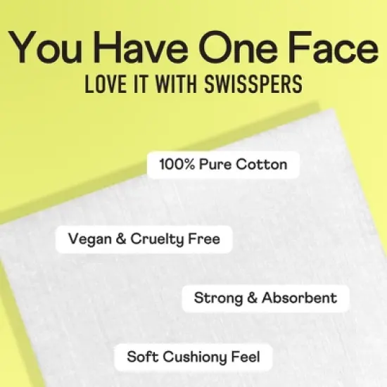 Swisspers - Premium Ultra Soft Cleansing Cotton Pads, 50 Ct image {2}