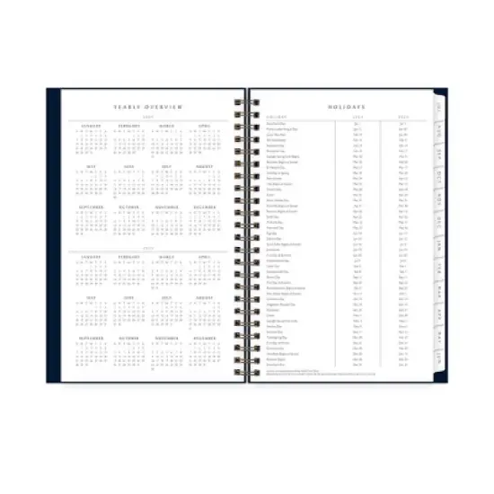 Blue Sky 2024-25 Weekly/Monthly Sustainability Planner 8"x5" Wirebound Navy: Academic & Student Agenda July-June image {7}