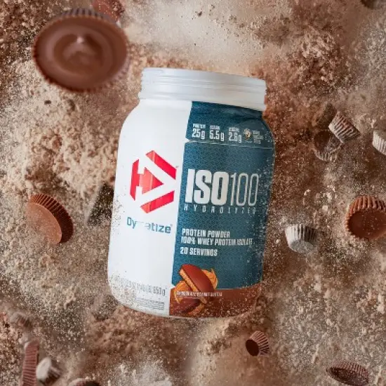 Dymatize 100% Whey Isolate Protein Powder - Chocolate Peanut Butter - 21.2oz/20 Serve image {1}