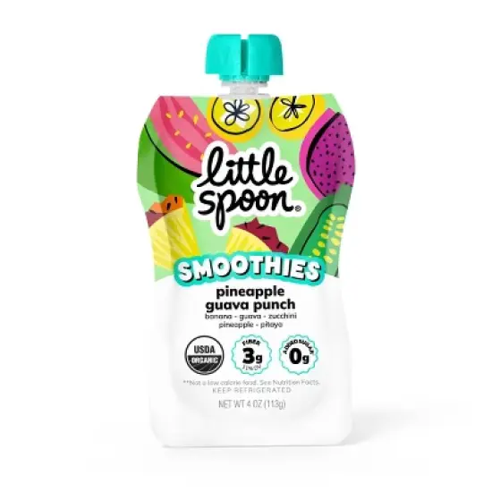 Little Spoon Paradise Guava Punch Smoothie Pouch -&nbsp; 4oz image {6}