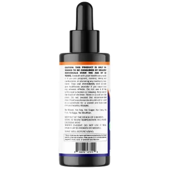 Vitamatic Liquid Biotin & Collagen for Hair Growth - Women & Men &ndash; Supports Glowing Skin, Healthy Hair & Nail Growth (2Fl Oz) image {7}