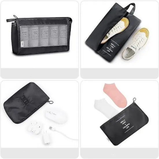 Maison 9pc Luggage Travel Organizer Cubes image {3}